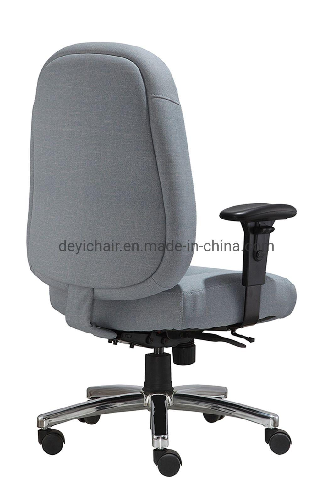 Functional Aluminium Machanism Chrome Base with Heavy Bearing Caster Adjustable PU Arms with Slider Heavy Duty Big Office Chair