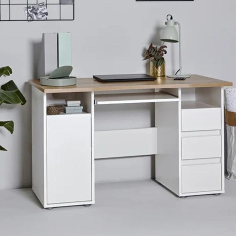 Modern Office Furniture Wooden MDF Indoor Study Computer Desk Wholesale