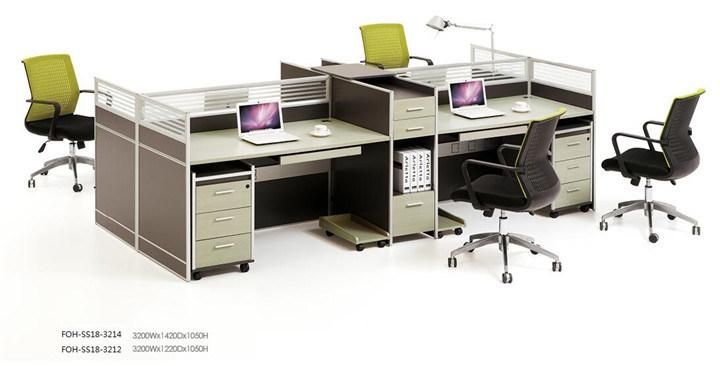 Factory Custom Made Open Office Workstation with Book Shelf