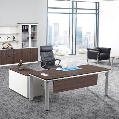 New Aluminium Desktop Office Furniture L-Shaped Desk CEO Office Table