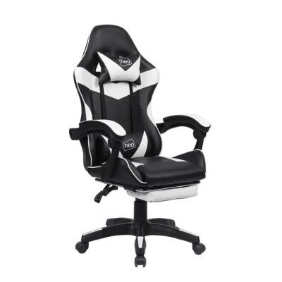 Padded Armrest Gaming Office Chair with Footrest