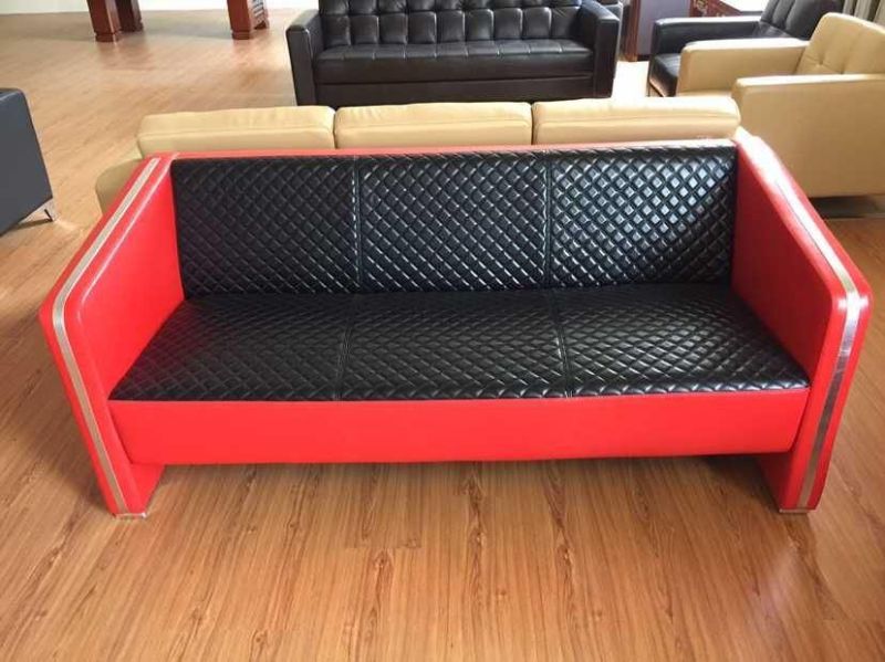 Red and Black Sorted Color New Model Sofa Sets Pictures