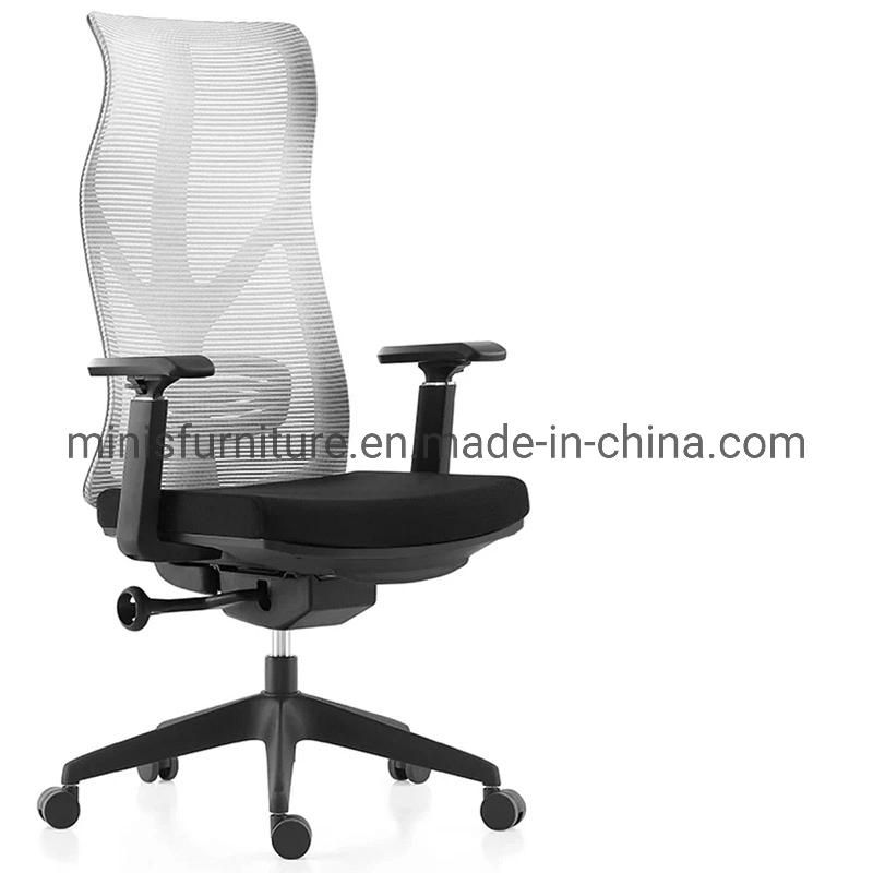(MN-OC294) Newest High Back Swivel Office Mesh Chair with Footstool and Adjustable Arms