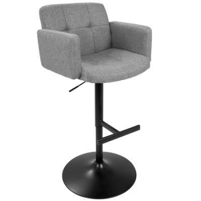 Height Adjustable Bar Chair with Footrest Bar Stool with Hand Holder