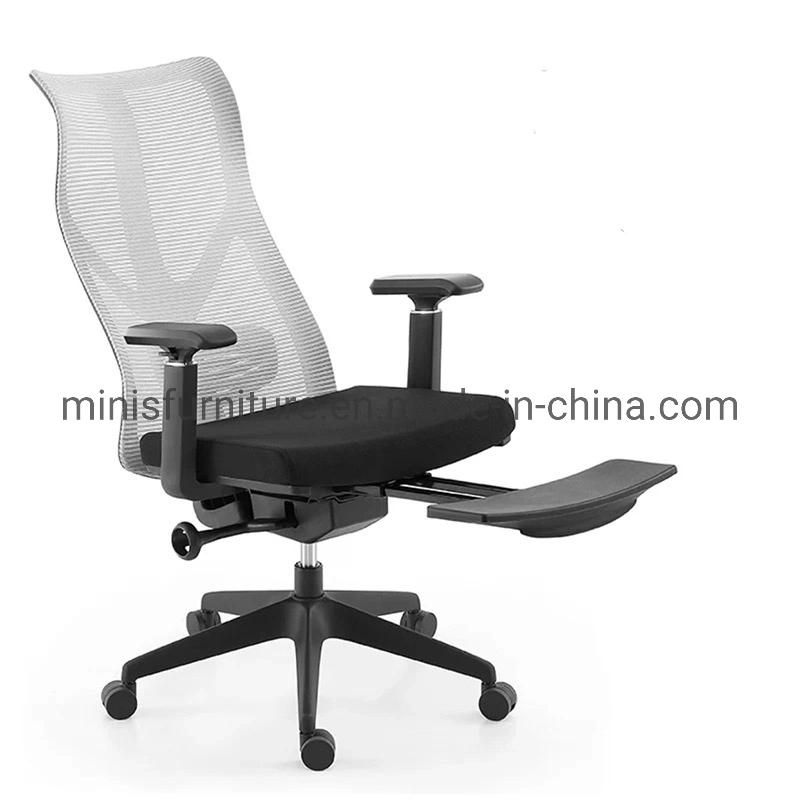 (MN-OC294) Newest High Back Swivel Office Mesh Chair with Footstool and Adjustable Arms