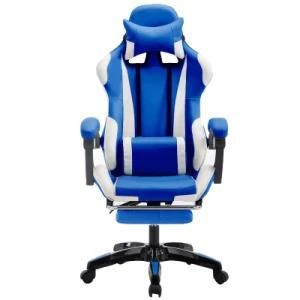 Blue Internet Bar Furniture Scalable Footrest Reclining Office Chair Gming