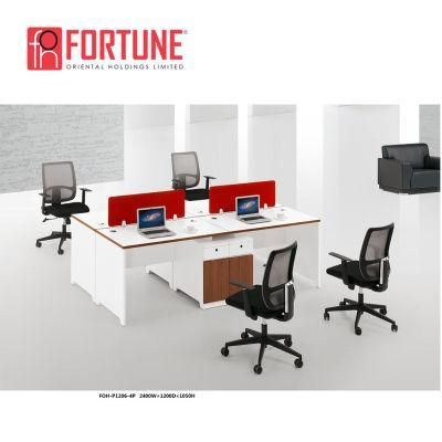 Full Package Solution Office Furniture Cubicle Workspace for 4 Persons (FOH-P1206-4P)