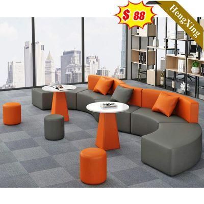 Modern Design Home Furniture Folding Bed Leisure PU Leather Corner Seat Office Waiting Room Sofa