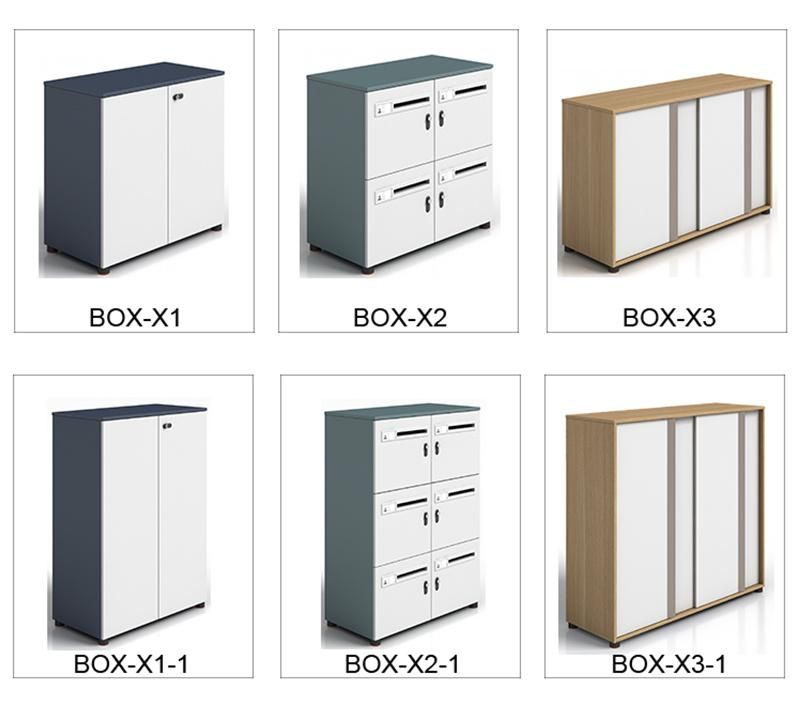 Modern Office Storage Furniture Two Shelf Office Mobile File Cabinet