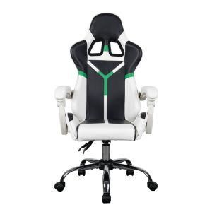 Factory Price Ergonomic Design Custom Casual Comfortable White Reclining Armrest 100mm Gas Rod Office Chair Game Lounge Chair