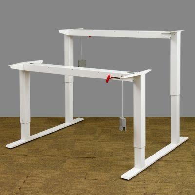 Modern Furniture Manual Height Adjustable Desk Frame Office Workstation Computer Table (MA017)