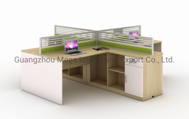 Modern Customized 4 Persons Office Workstation
