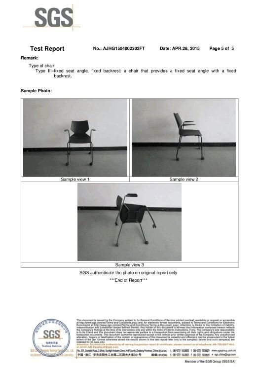 ANSI/BIFMA Standard Plastic Office Furniture White Chairs