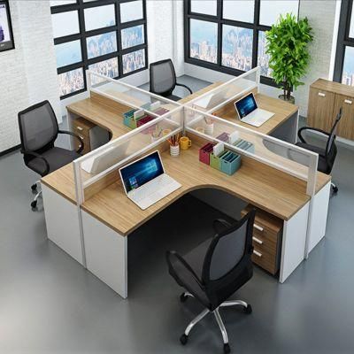 Luxury Furniture Frosted Glass Computer Desk Office Modular Office Workstation