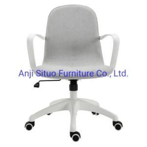 Modern Grey Home Office Computer Desk Egonomic Fabric Adjustable Swivel Chair