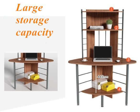 Simple Style Detachable MDF Wood Computer Desk Rely on a Wall