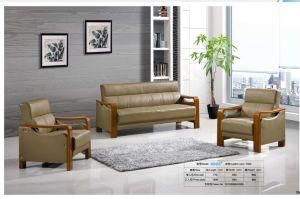 Classical Modern Design Wooden Armrest Office Sofa 8905