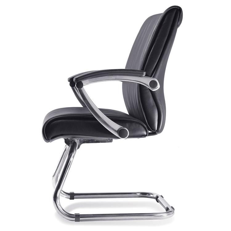 Traditional Design of Office Swivel Chair with Black Leather