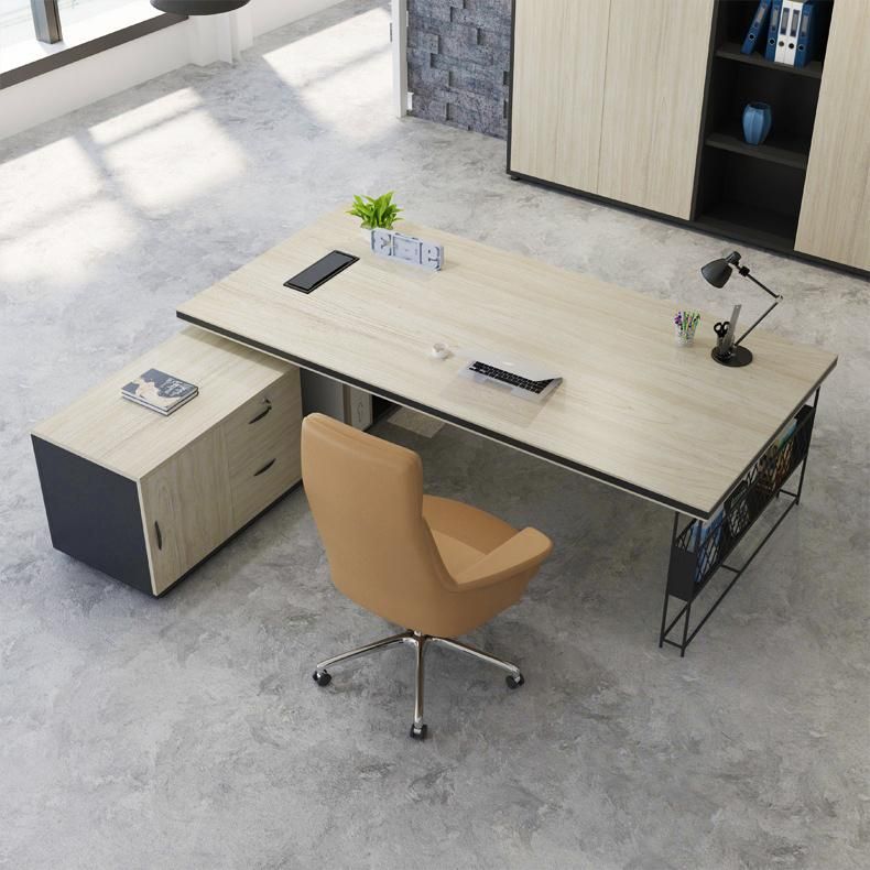 European Style Antique Steel Storage Executive Office Desk Supply