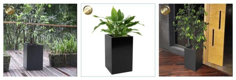 Tapered Simple Corten Steel Metal Rusty Garden Decoration Planter