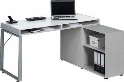 Adjustable Laptop Wood Bookshelf with Shelf Metal