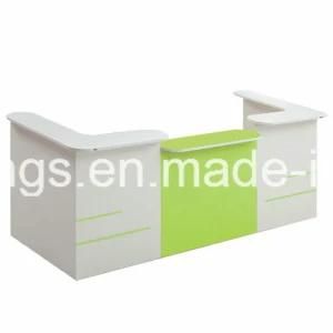 White Panel Chipboard Office Furniture Reception Table