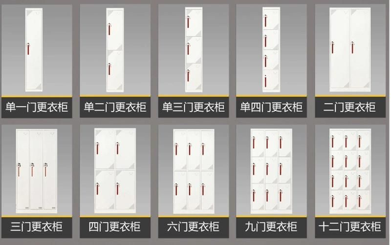2-Door Steel Locker Office Furniture Metal Cabinet