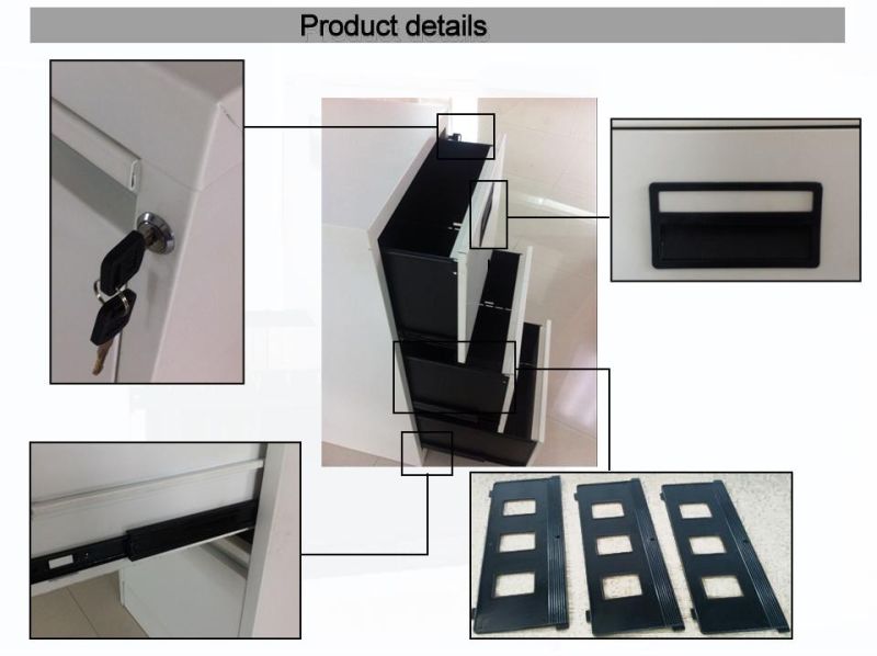 Cheap Price Steel Office Furniture Three Drawers Cabinet