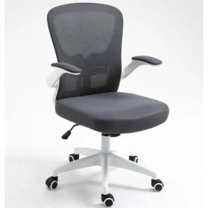 Wholesale Anji MID Back Ergonomic Mesh Office Chair with White Frame and Nylon Base