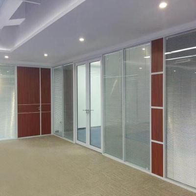 Aluminum Frame Demountable Fixed Wall Systems Glass Partition for Office