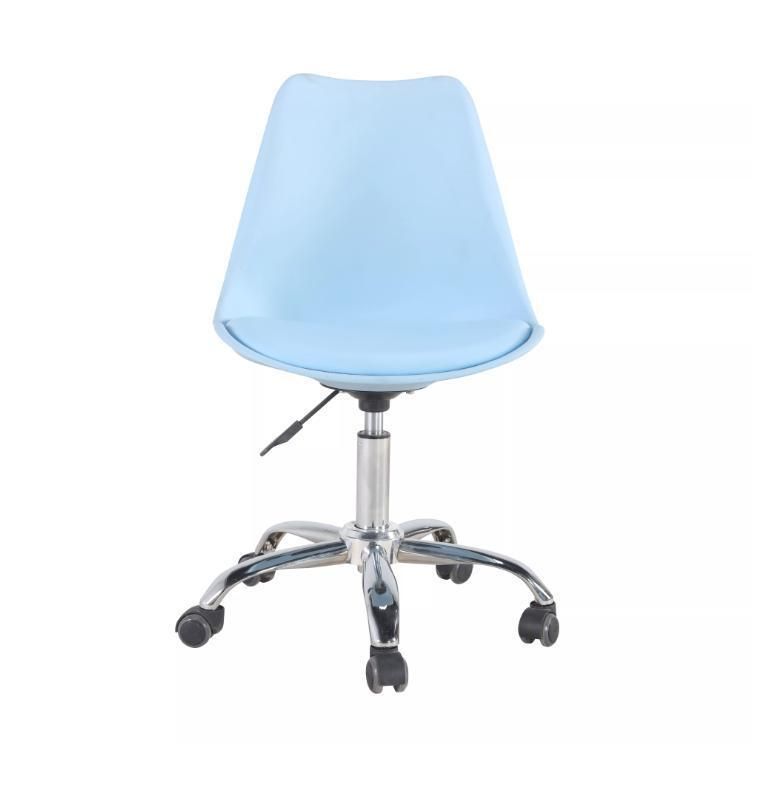 Modern Height Adjustable Chaise Luxury Wheels White Plastic Office Chair