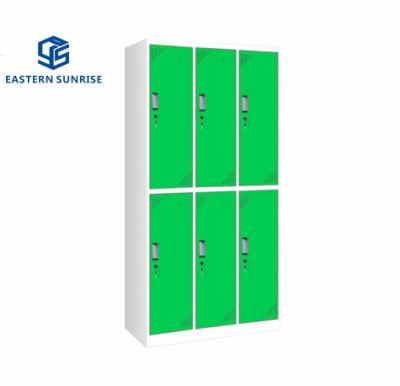 Wholesale Metal Steel Storage Clothes Wardrobe 6 Door Locker