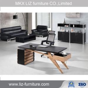 Modern Design Office Executive Wood Leather Manager Desk (LD004)