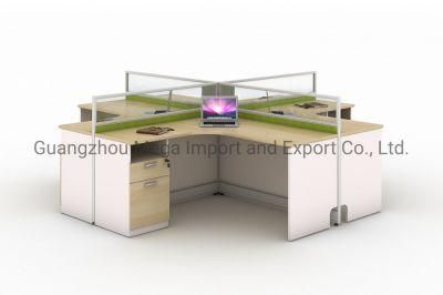 Modern Customized 4 Persons Office Workstation