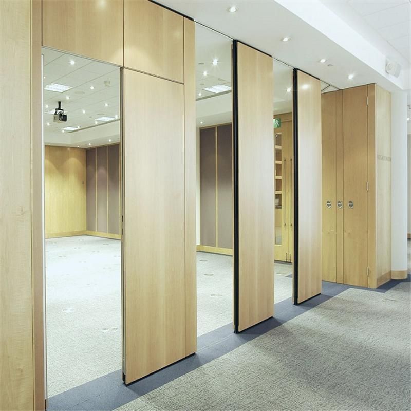Aluminum Frame Movable Acoustic Factory Banquet Hall Fabric Accordion Partition