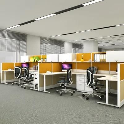 High End Contemporary Model Color Optional Melamine Finished and Chipboard Modular Office Workstation