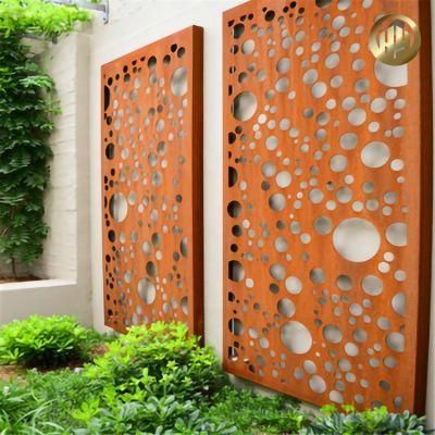 Single High Quality Corten Steel Rusty Metal Screen