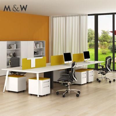 New Product Small Furniture Desk Simple Style Staff Design 6 Person Workstation Office Table