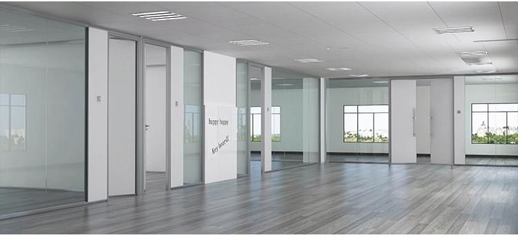 Frameless Glass Partition HK55s 12mm Glass Aluminium Office Glass Partition