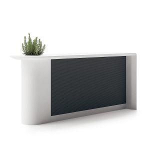 Zhongshan Manufacturer Cheap Modern White Salon SPA Reception Desk