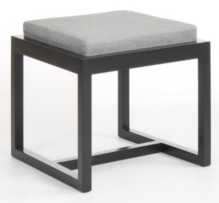 Household Indoor Nordic Style Durable Textile Bench Metal Legs Chair
