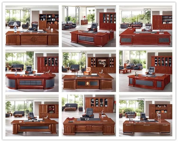 Italian Leather Sofa Office Meeting Room Sofa Set (FOH-8083)