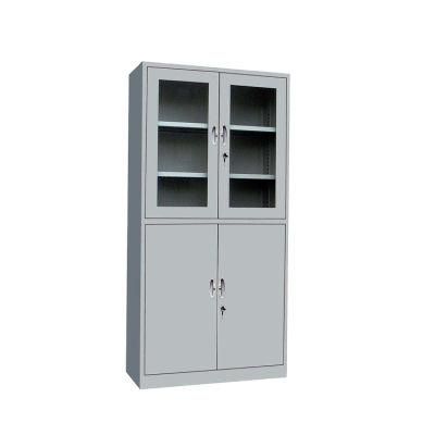 Densen Customized High-Quality Steel Two-Door Glass Door Filing Cabinet, Preferential Price