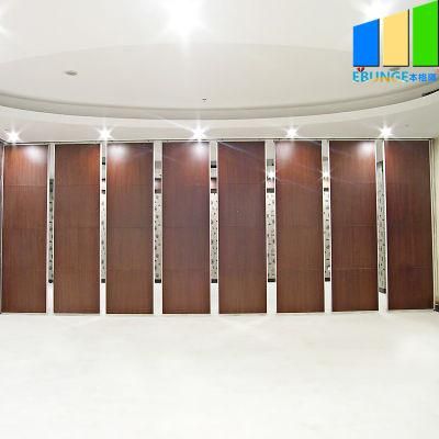 Conference Rooom Sliding Partition Walls Sound Proof Materials No Need Floor Track