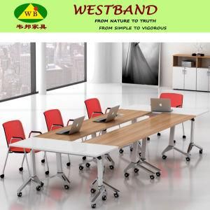 New Design Modern Metal Wooden Combined Folding Conference Table (WB-Art)