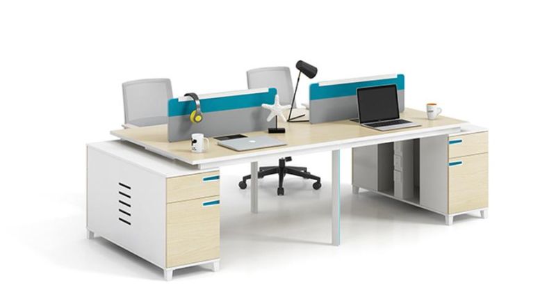 Modern Melamine Metal Frame L Shape Corner Office Desk Manager Table