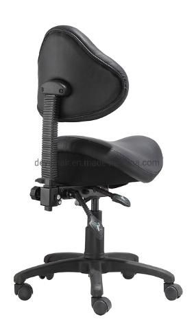 Back Tube Double Plywood Three Lever Function Mechanism Black Color Nylon Base Caster Saddle Seat Computer Indulstrial Chair