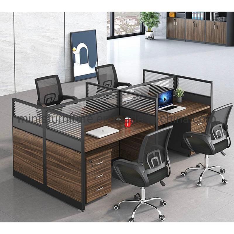 (MN-WS245) Office Furniture Simple Partition Workstation 4 People Modulars