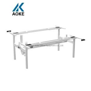 White Electric Workstation Office Furniture Standing Electric Adjustablecomputer Table