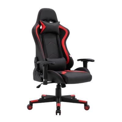 Modern Cheap Black and Red PU Computer Racing Gaming Chair